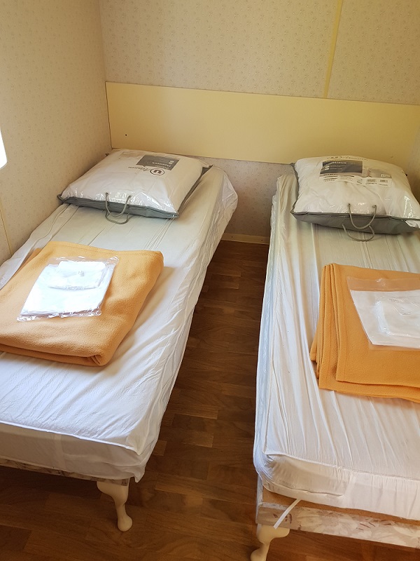 Slaapkamer met 2 enkelbedden